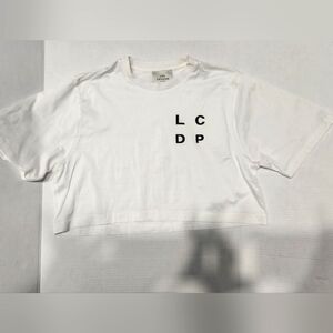 LCDP Les Coyotes de Paris white cropped top tee shirt girls 16 women xs/s